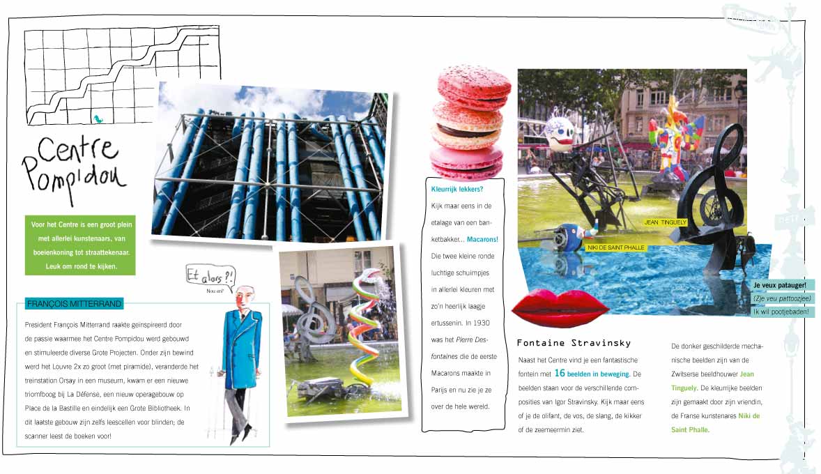 Voorbeeld pagina's Parijs